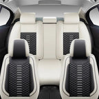 Kit Capa Para Banco de Carro em Couro Legítimo Universal Venezian + BRINDES: Tapetes Automotivos